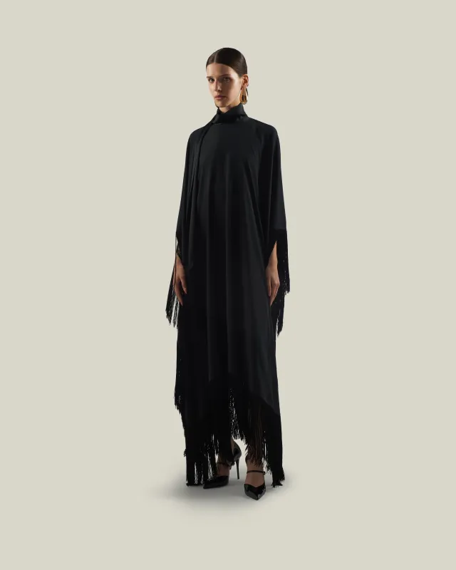 Mrs Ross Kaftan in Black made by Taller Marmo