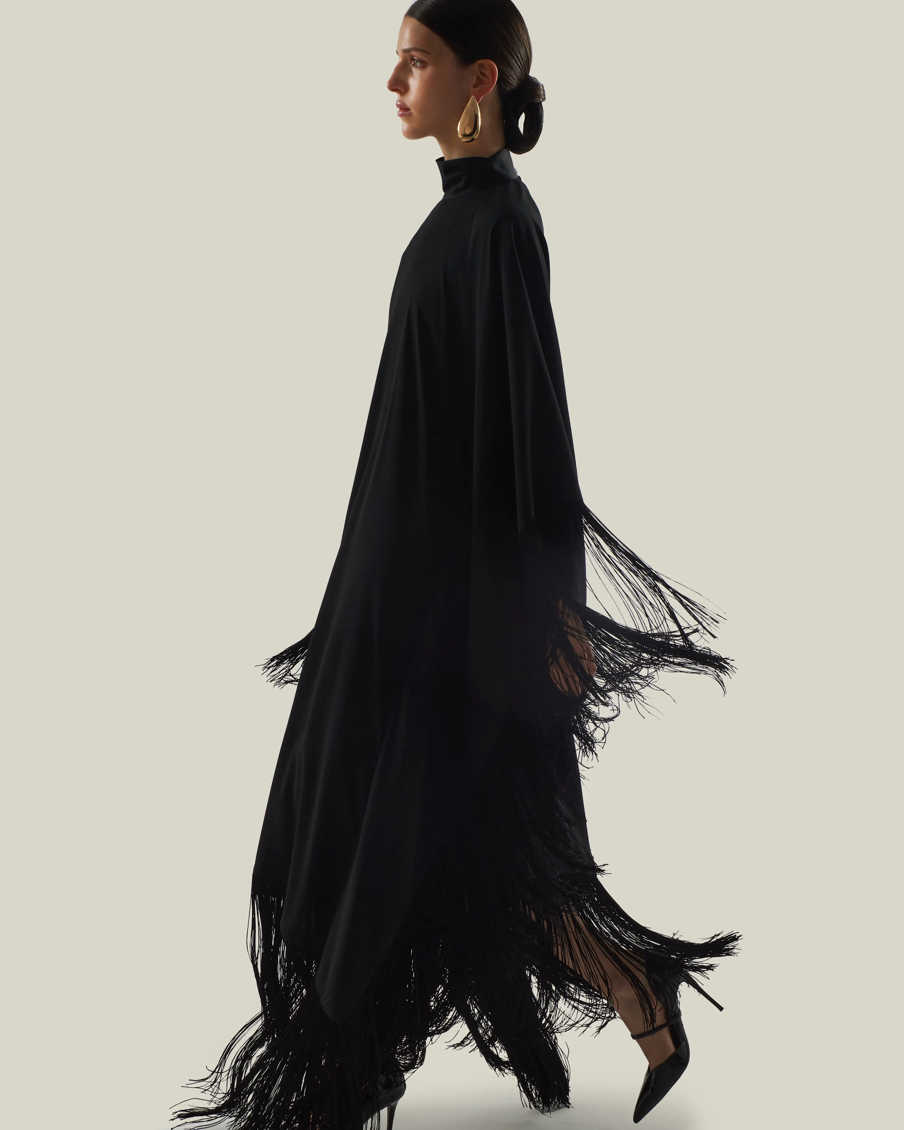 Mrs Ross Kaftan in Black sold by Taller Marmo product image thumbnail 5