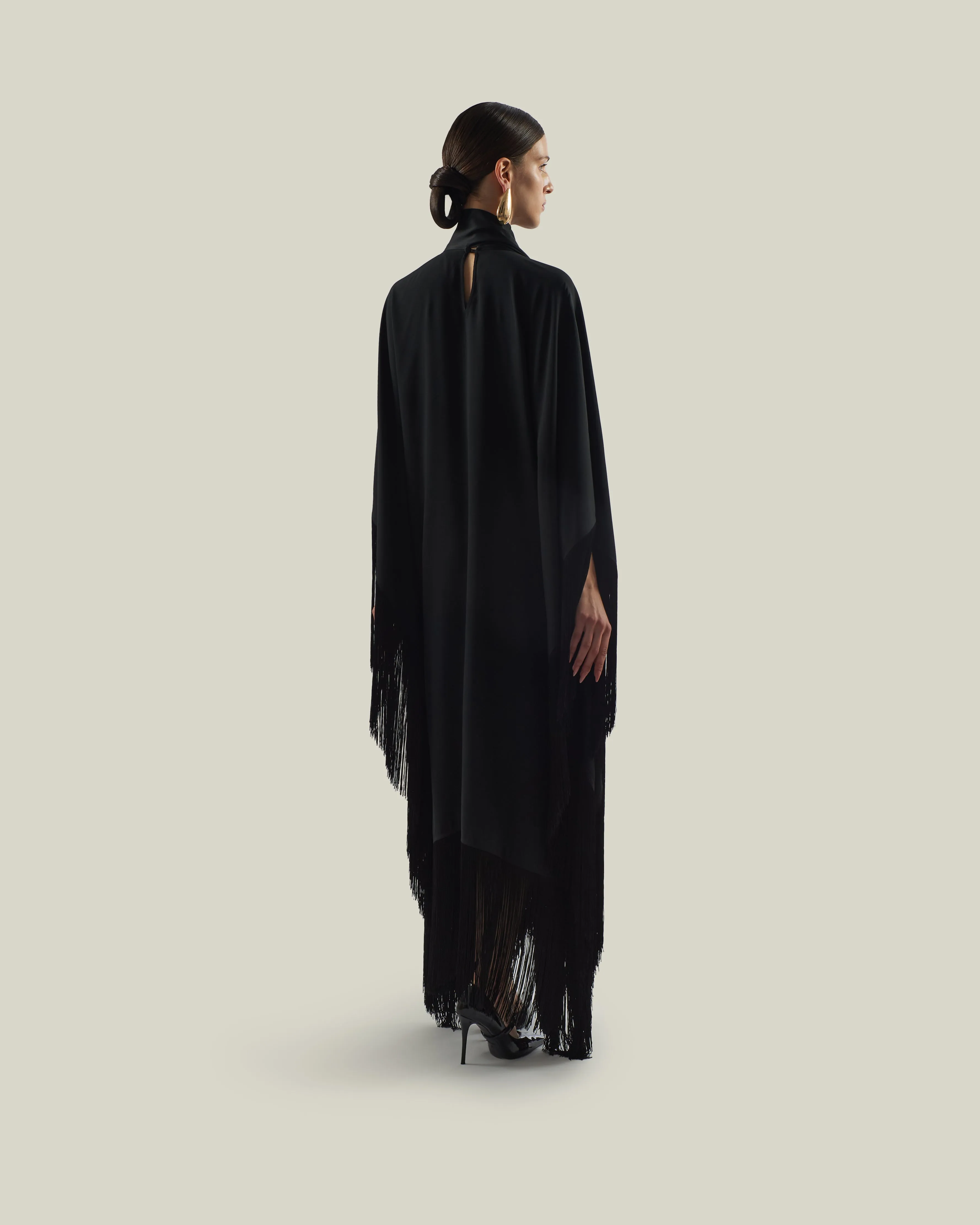 Mrs Ross Kaftan in Black sold by Taller Marmo product image thumbnail 2