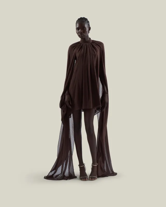 Mini Eterea Dress in Chocolate made by Taller Marmo