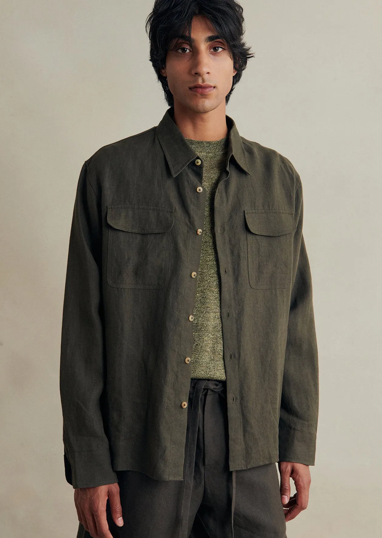 Two Pocket Overshirt sold by De Bonne Facture product image thumbnail 3