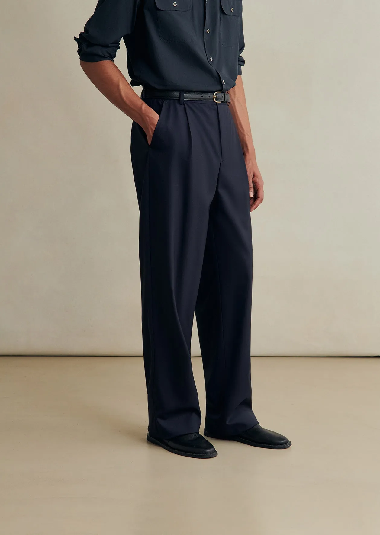 Grandad Trousers sold by De Bonne Facture product image thumbnail 2