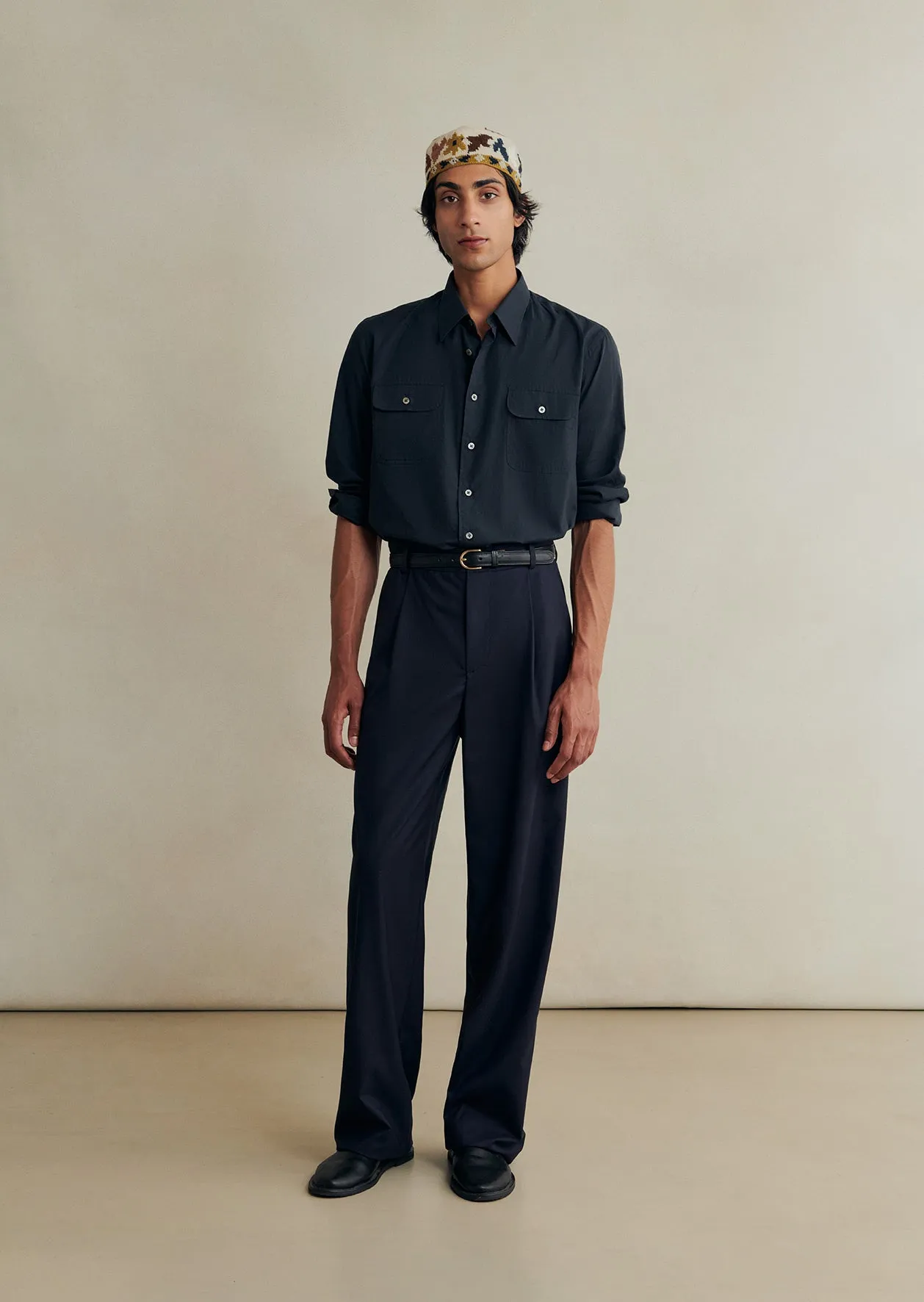 Grandad Trousers sold by De Bonne Facture