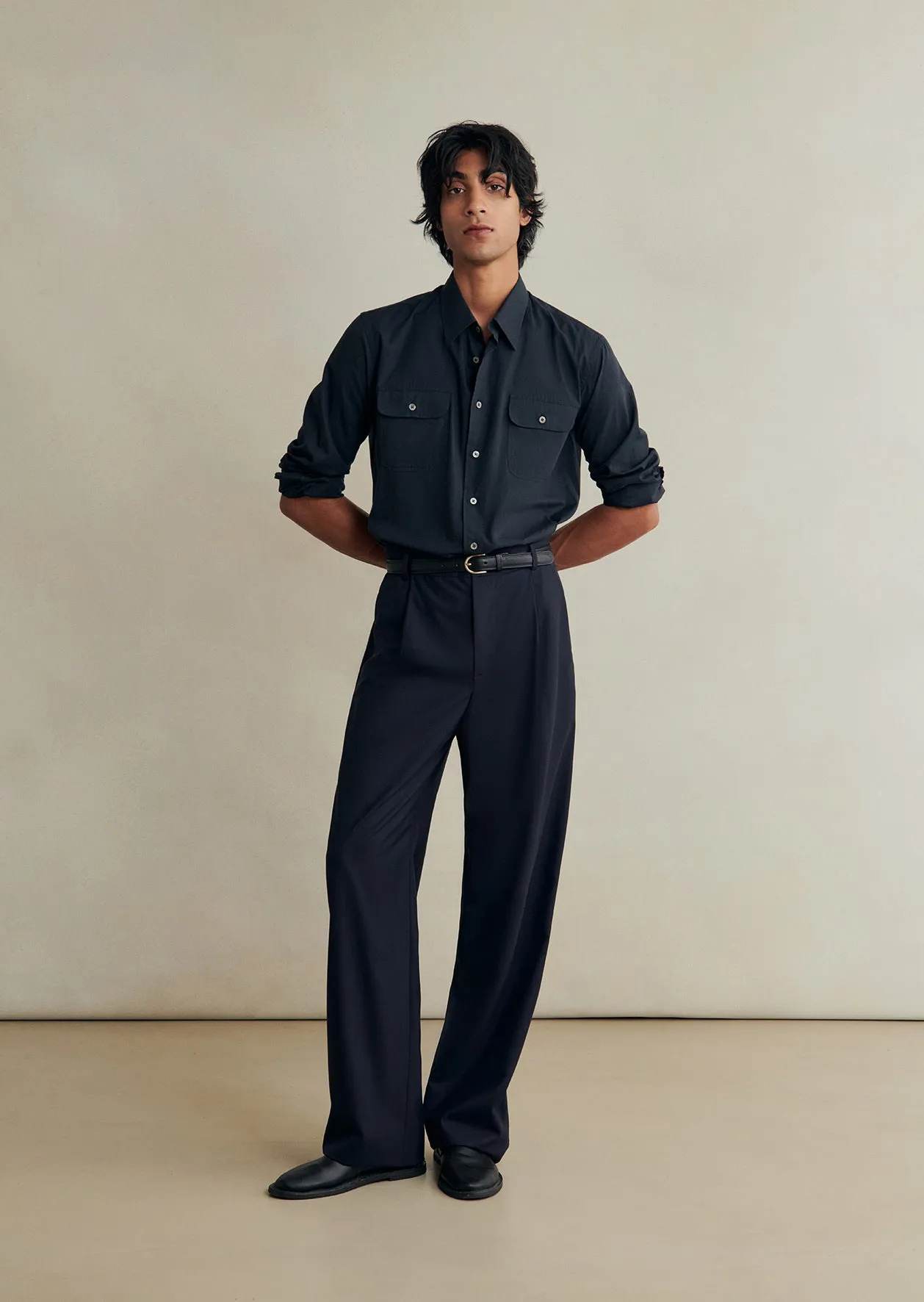 Grandad Trousers sold by De Bonne Facture product image thumbnail 3