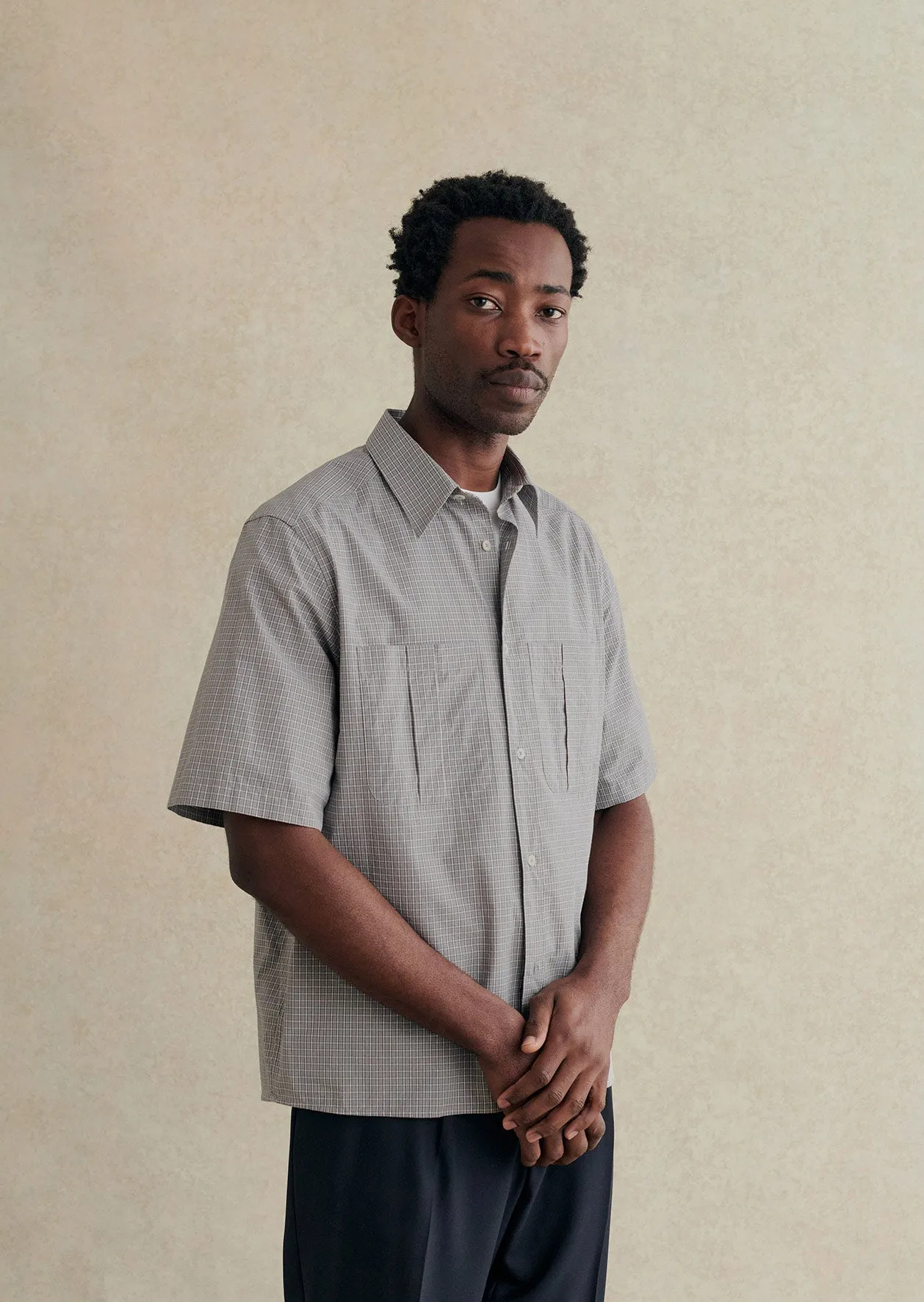 Short sleeve painter's shirt sold by De Bonne Facture product image thumbnail 2
