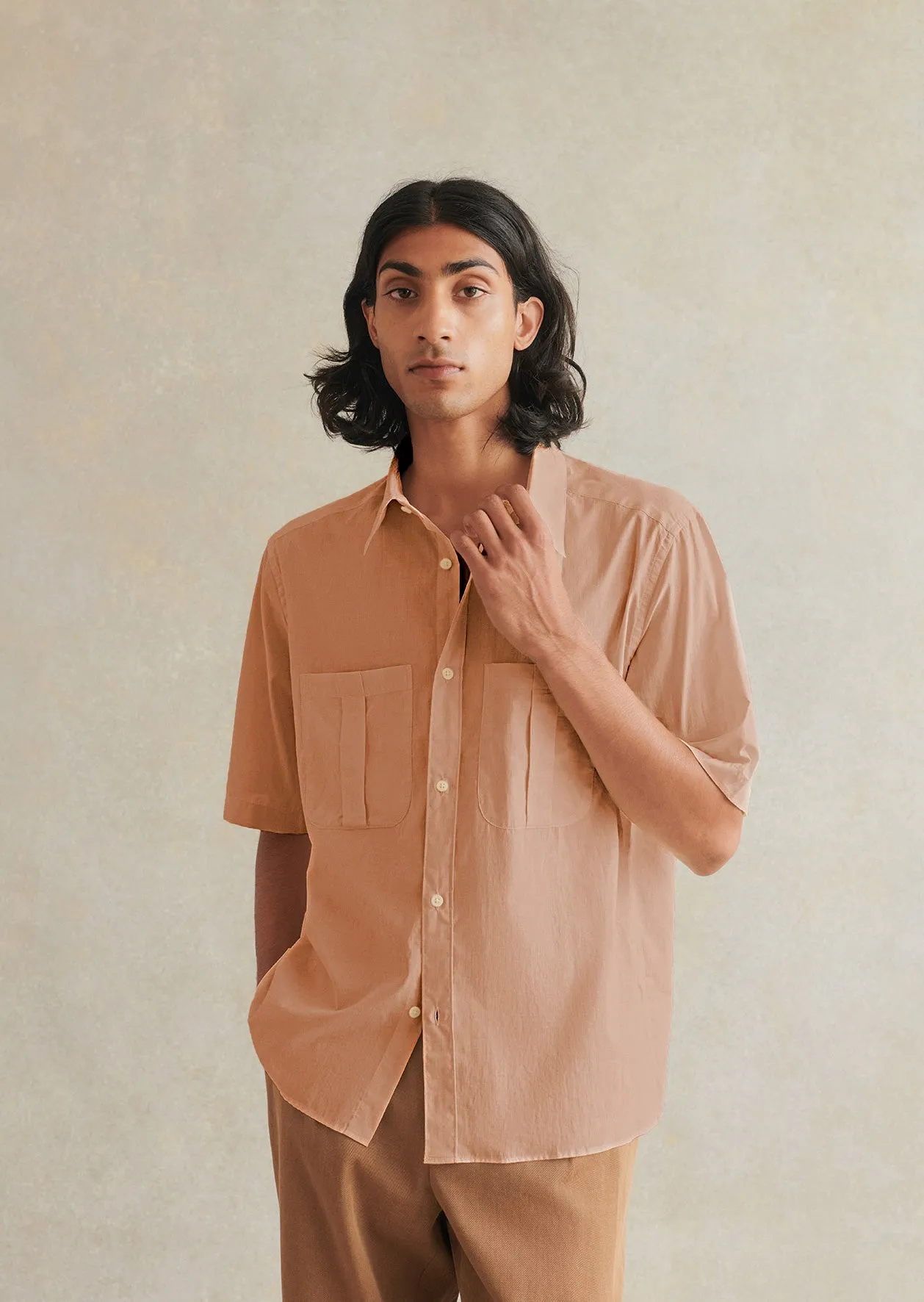 Short Sleeve Painter's Shirt sold by De Bonne Facture product image thumbnail 2