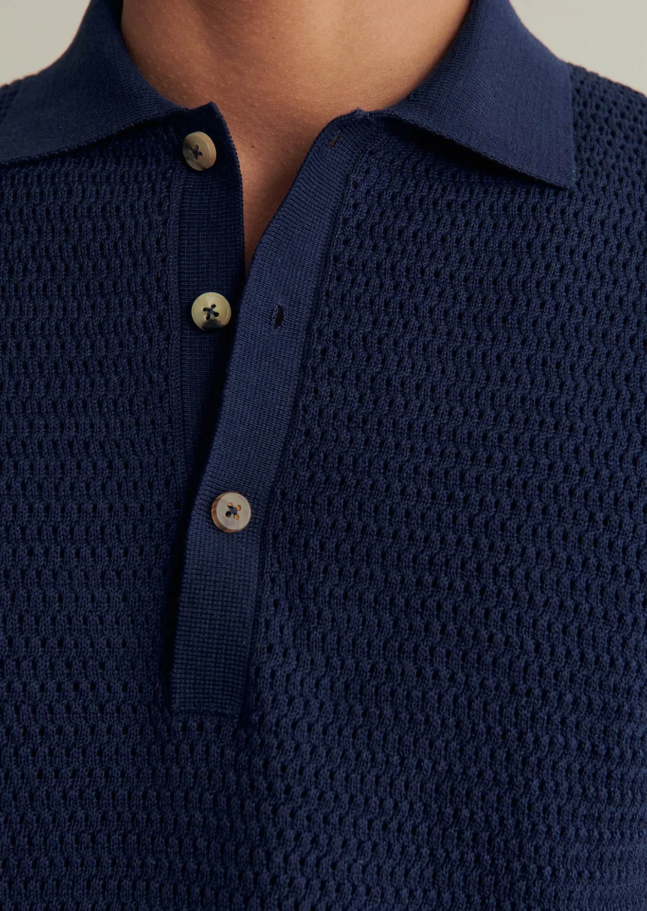Honeycomb Knit Polo sold by De Bonne Facture product image thumbnail 3