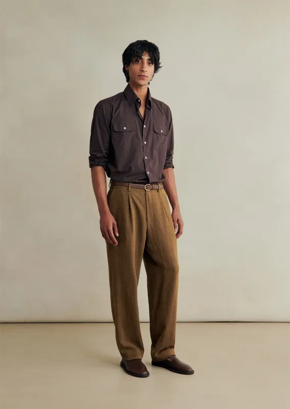 One Pleat Trousers made by De Bonne Facture