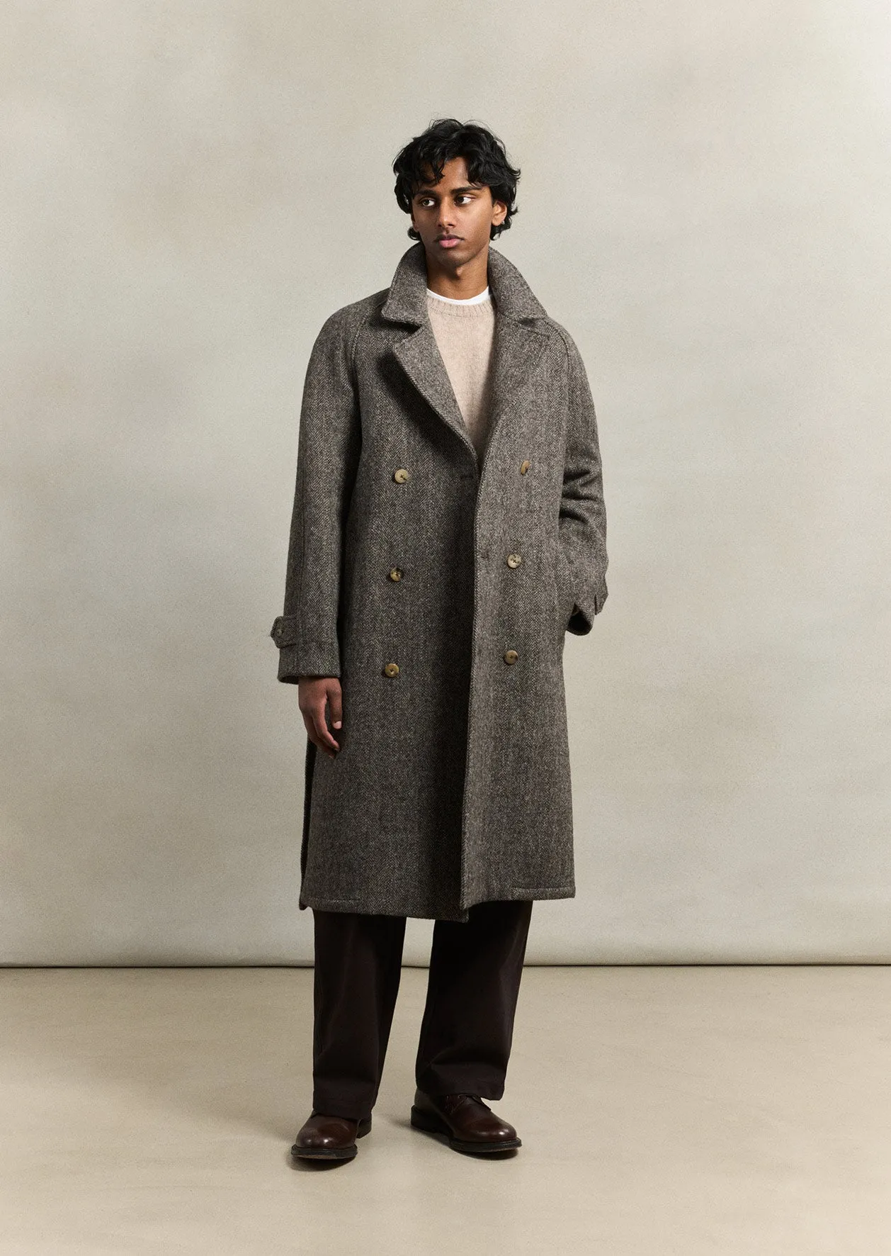 Grandad coat sold by De Bonne Facture