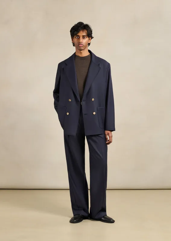 Double-breasted jacket made by De Bonne Facture