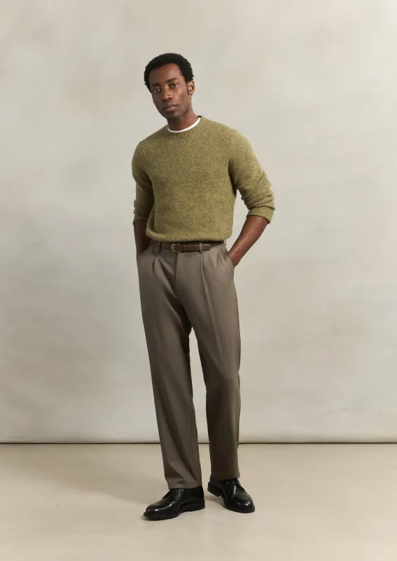 One pleat trousers made by De Bonne Facture