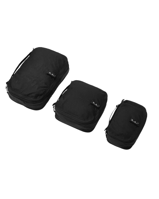 Packing Cube 3pcs Set Black Out made by Db Journey