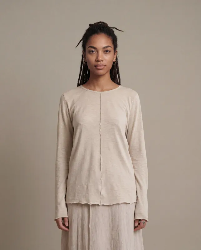 Ls Seam Top [W] - Raw Ecru made by Satta