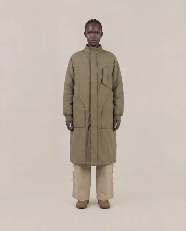 Lightly Padded Parka [W] - Olive made by Satta