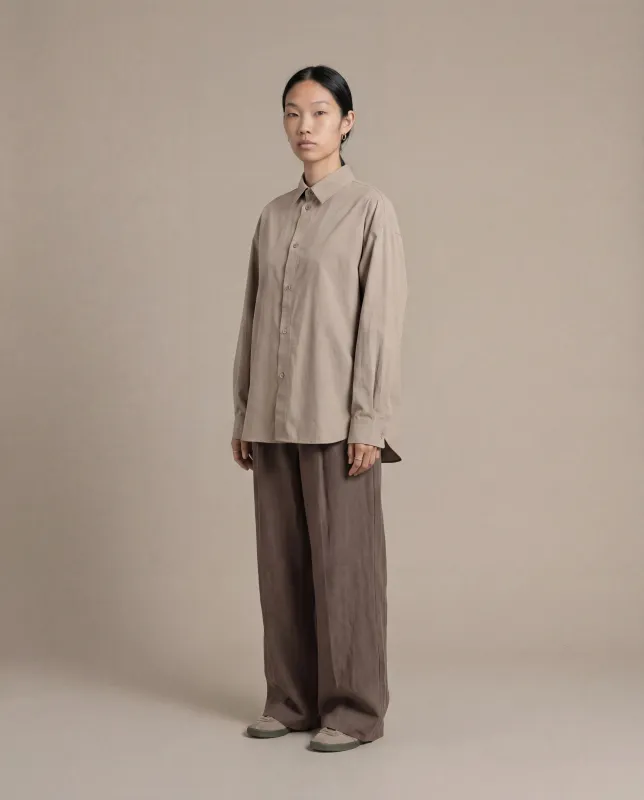 Atlas Shirt [W] - Dark Khaki made by Satta