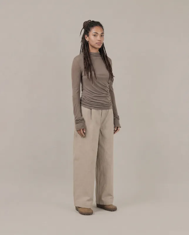 Bulb Pant [W] - Dark Khaki made by Satta