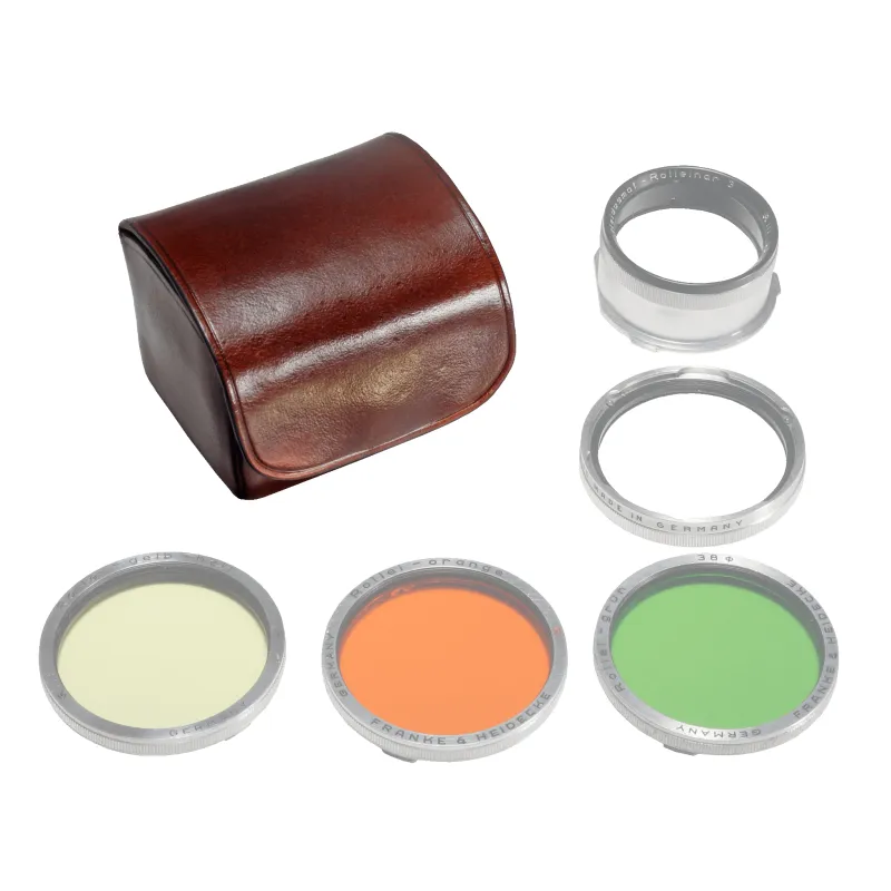 Case for 3 filters and 1 lens made by Il Bussetto