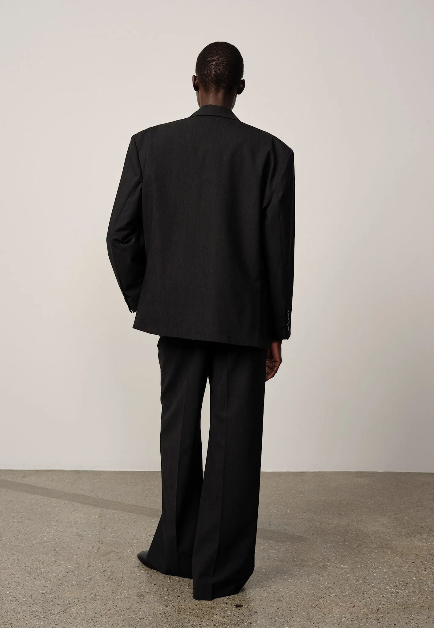Rui Oversized Blazer - Grey Pinstripe sold by Herskind product image thumbnail 4