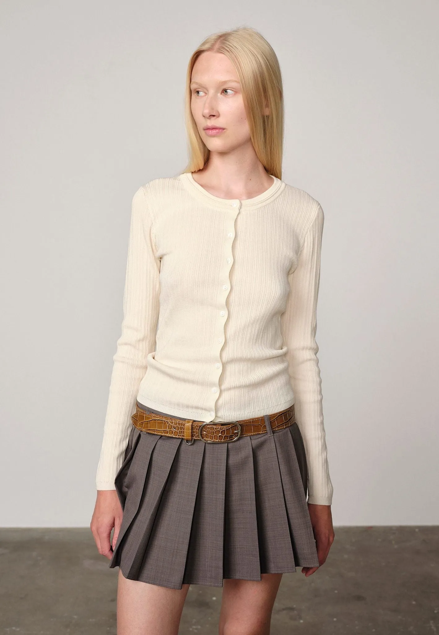 Brooks Knit Blouse - Off White sold by Herskind