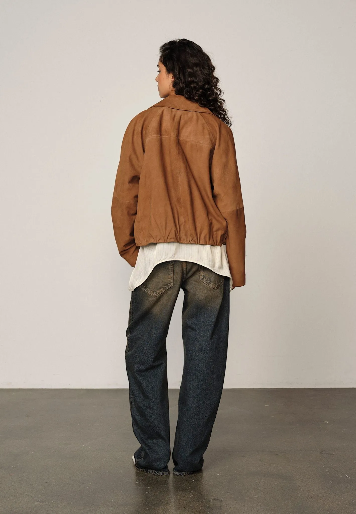 Ray Suede Jacket - Cognac sold by Herskind product image thumbnail 3