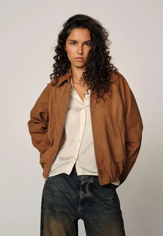 Ray Suede Jacket - Cognac made by Herskind
