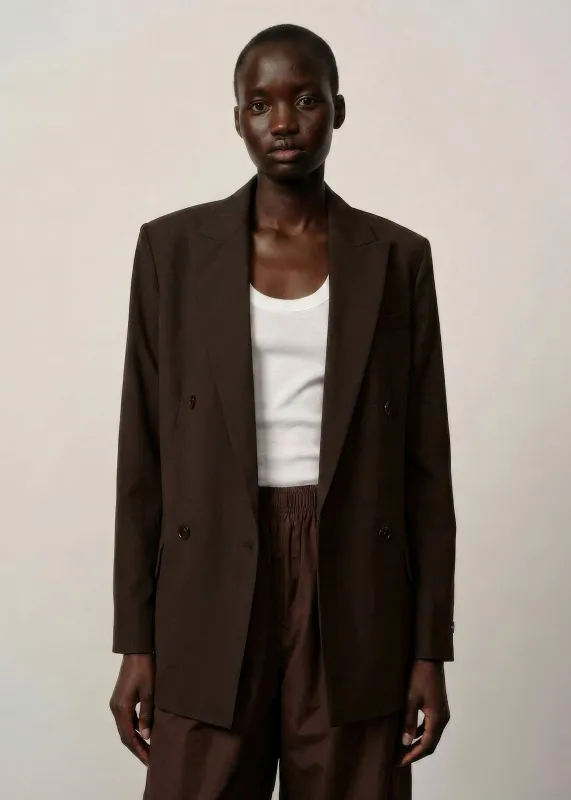 Frederico Regular Fittet Blazer - Coffee Brown made by Herskind