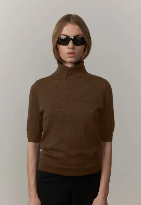 Perry Knit Blouse - Khaki made by Herskind