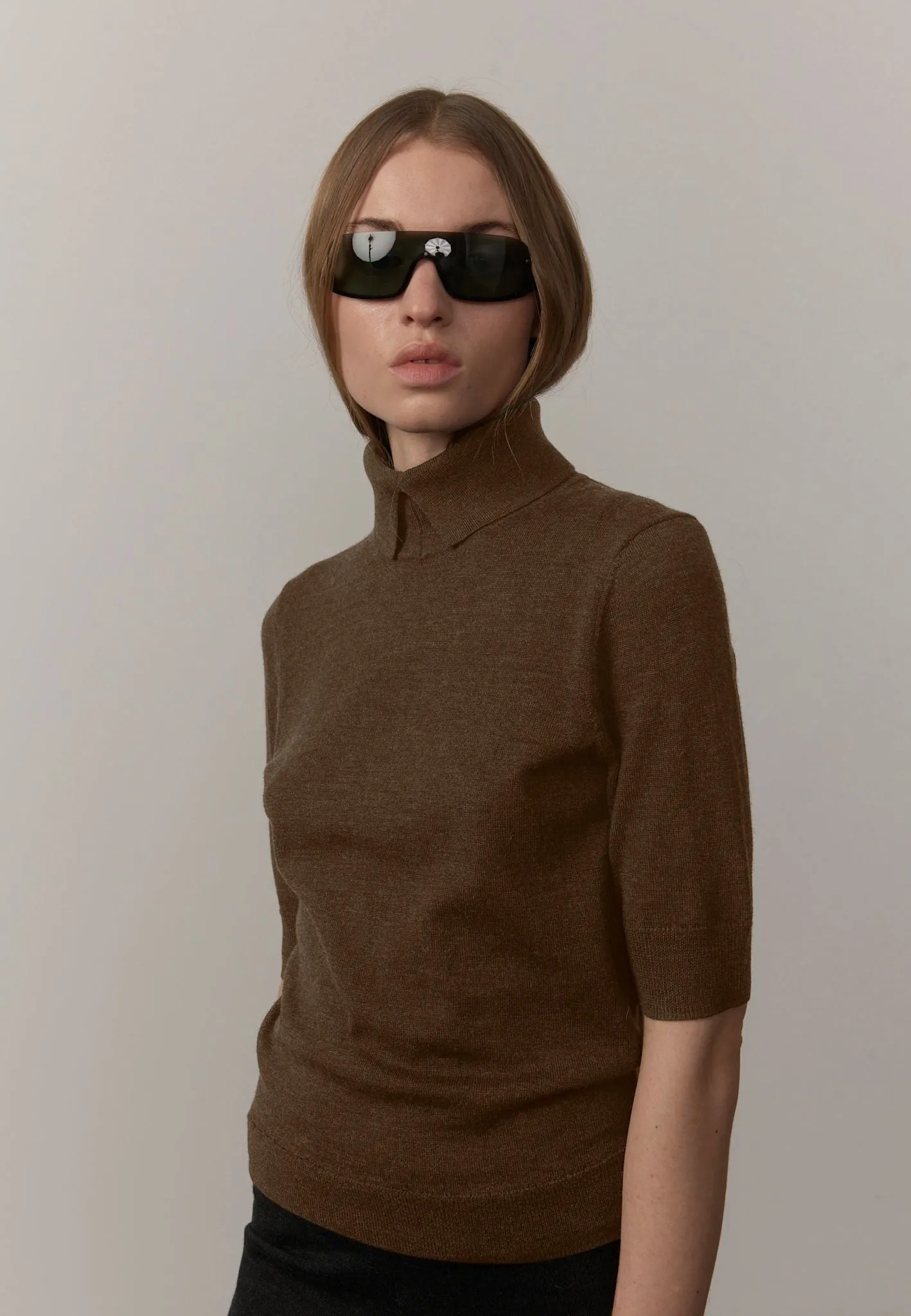 Perry Knit Blouse - Khaki sold by Herskind product image thumbnail 5