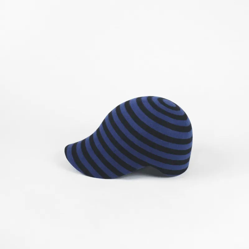 CLASSICO 20 stripes black/blue wool made by Reinhard Plank