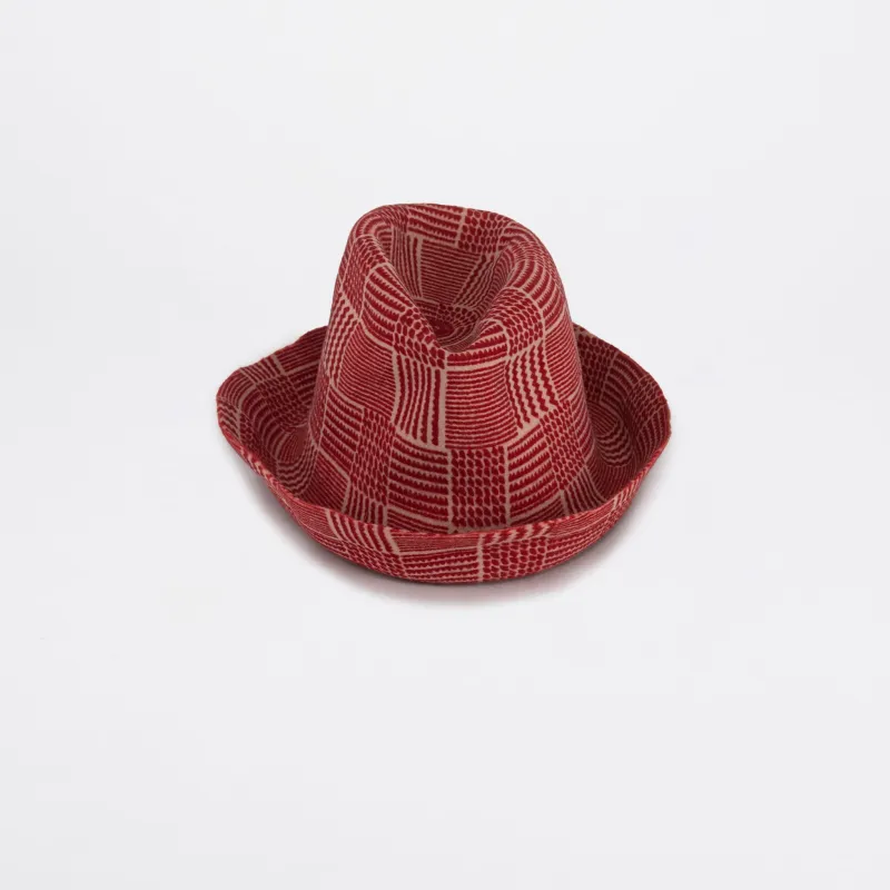 ARTISTA wool checker red made by Reinhard Plank