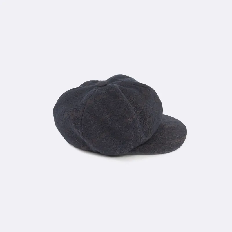 PAULA wool/silk black damask made by Reinhard Plank