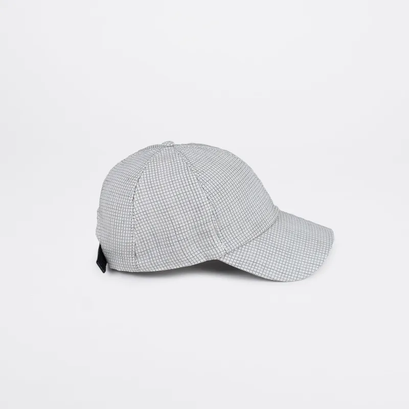 BASE cotton linen white check made by Reinhard Plank