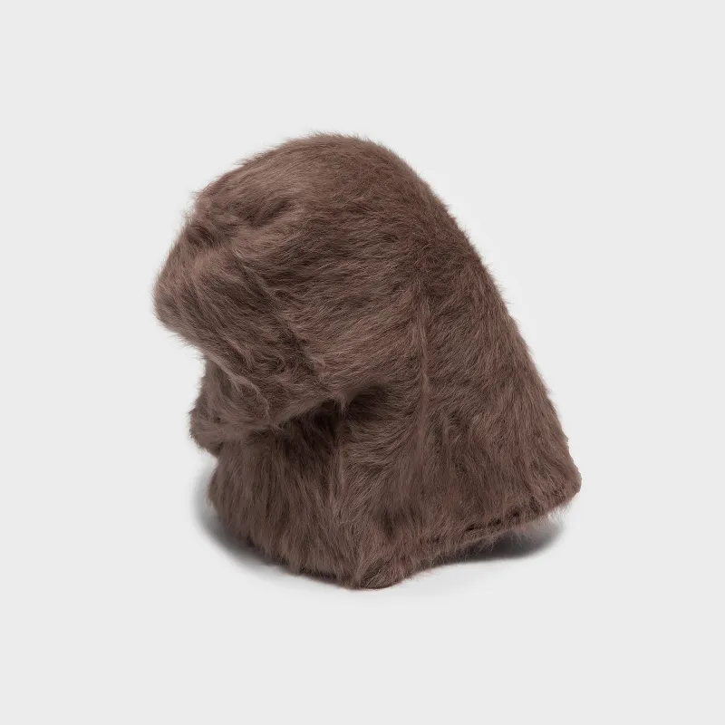 CUFFIA angora taupe made by Reinhard Plank