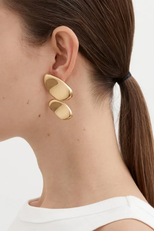 Carmen Double Domes - Gold made by Nina Gordon