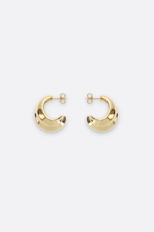 Mega Hoops - Large - Gold made by Nina Gordon
