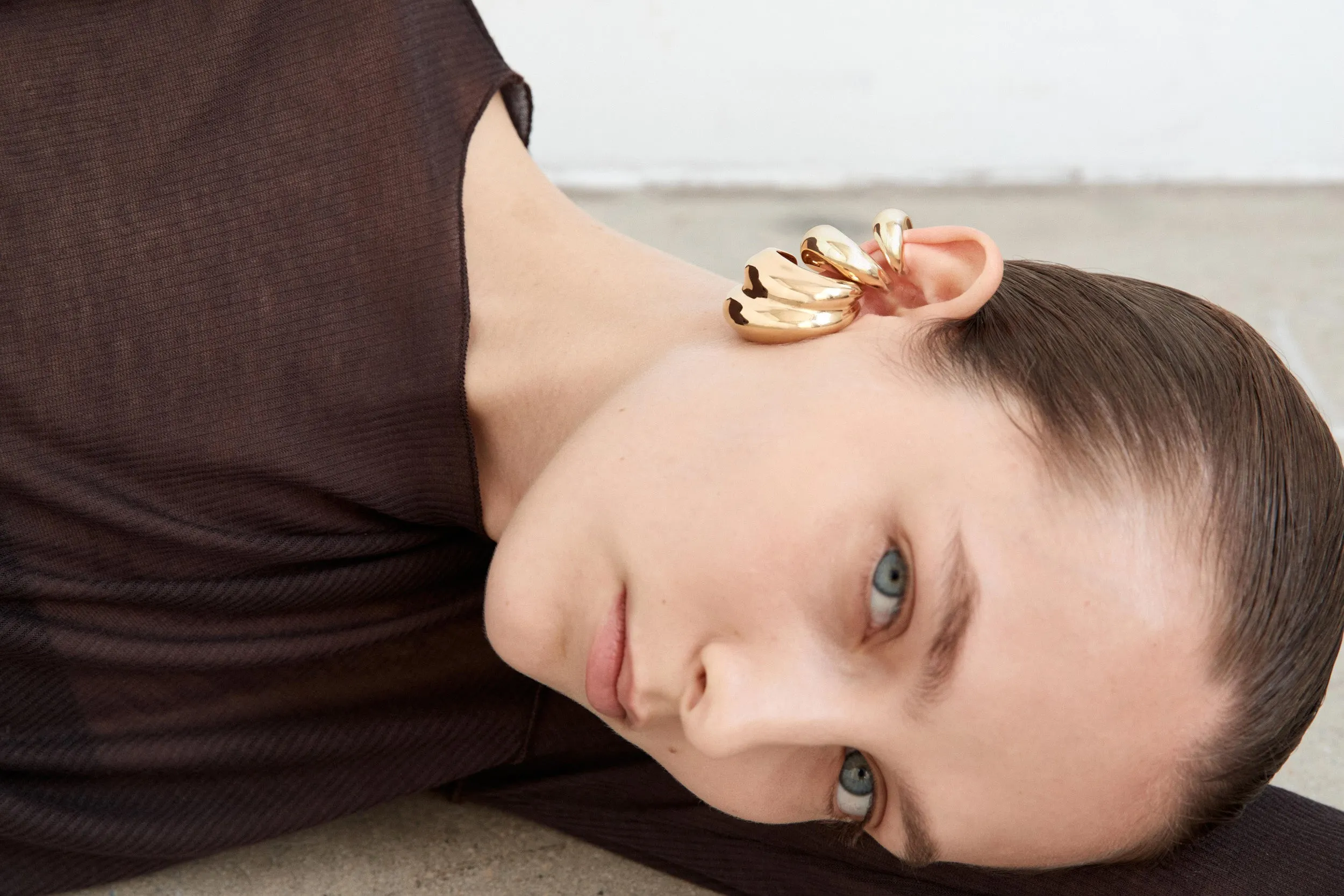 Concave Ear Cuff - Large - Gold sold by Nina Gordon product image thumbnail 3