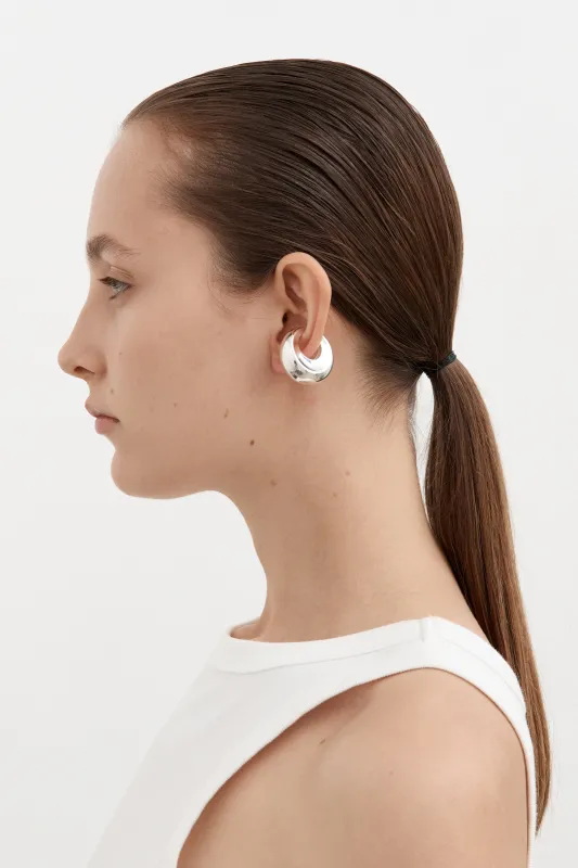 Concave Ear Cuff - Large - Silver made by Nina Gordon