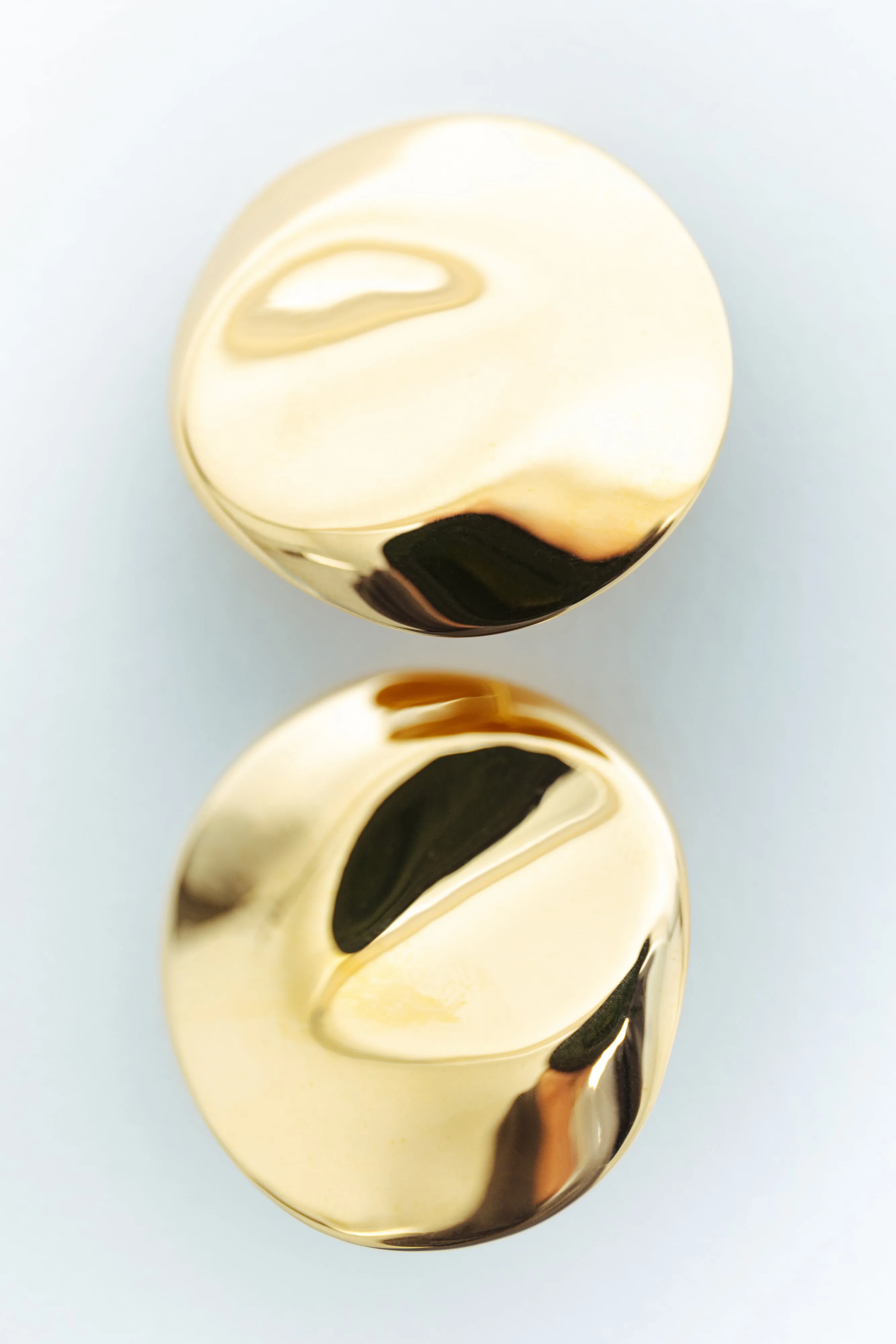 Dented Medallion Earrings - Gold sold by Nina Gordon product image thumbnail 3