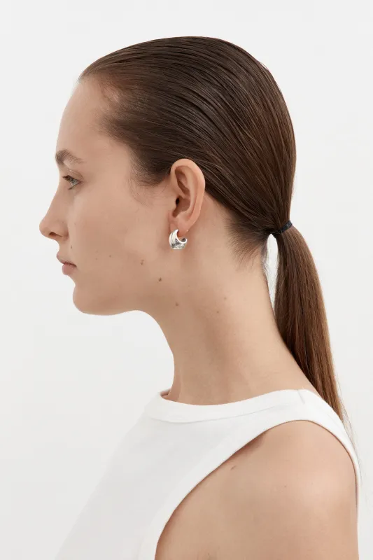 Mega Hoops - Small - Silver made by Nina Gordon
