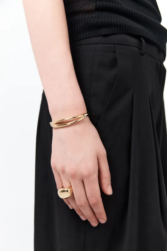 Via Wrist Cuff - Gold made by Nina Gordon