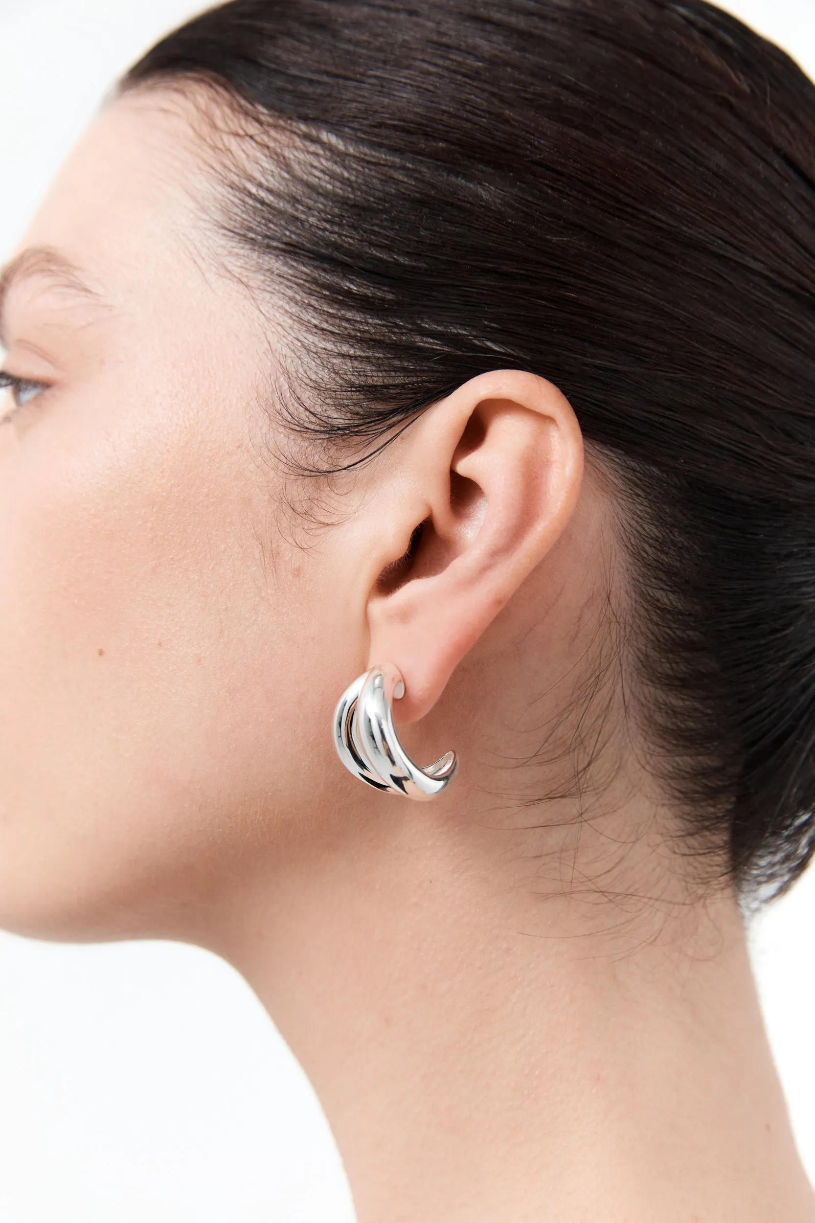 Via Earrings - Large - Silver sold by Nina Gordon product image thumbnail 5