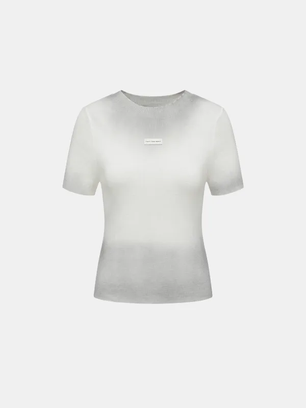 SANDWASHED KNIT TSHIRT made by Feng Chen Wang