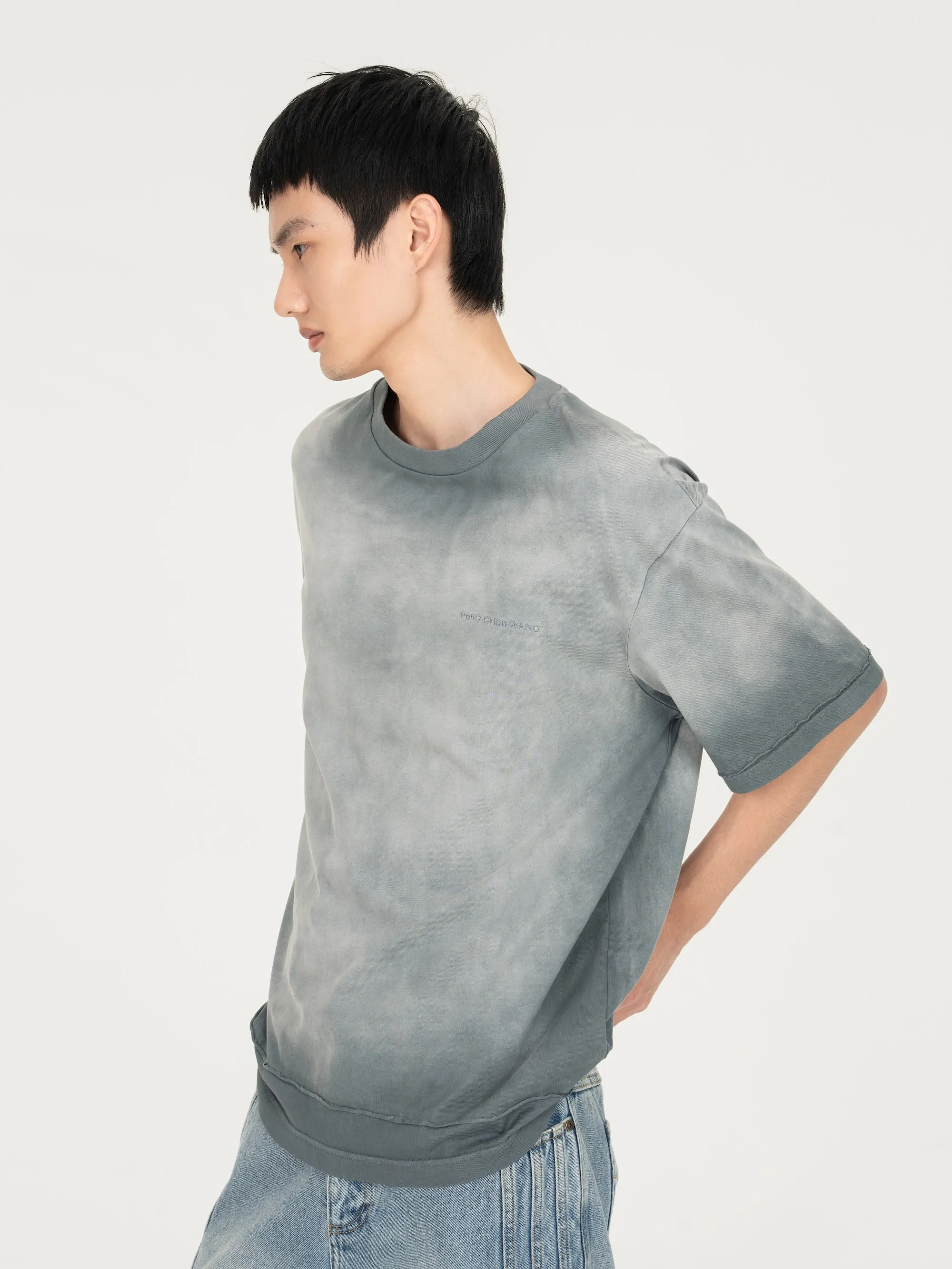 2 IN 1 WASHED TEE sold by Feng Chen Wang product image thumbnail 3