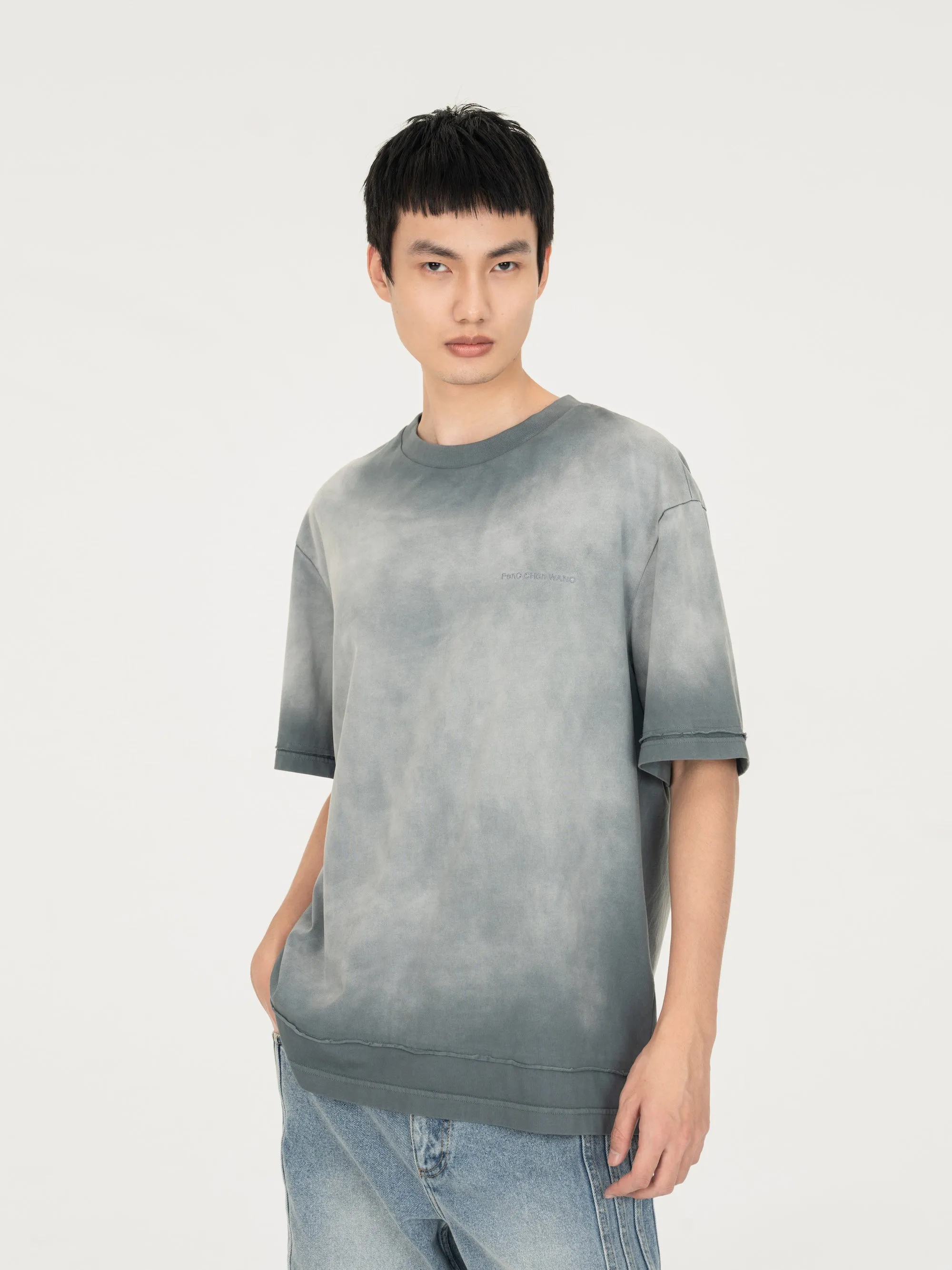 2 IN 1 WASHED TEE sold by Feng Chen Wang product image thumbnail 2