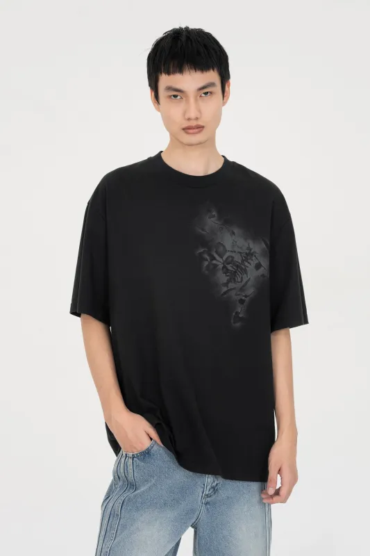 SPRAY PAINTED PLANTS DYE TEE made by Feng Chen Wang