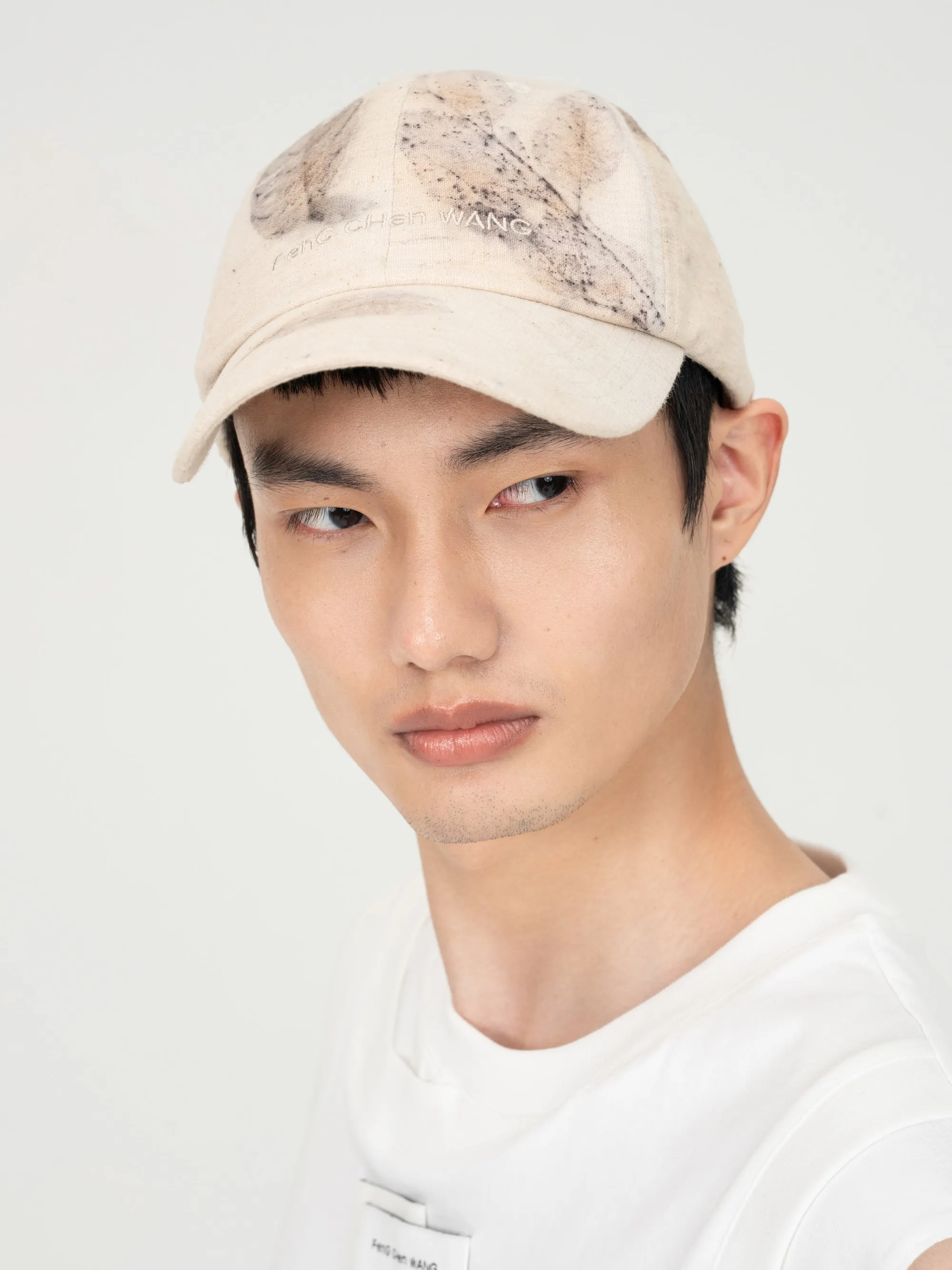 BEIGE BOTANICAL DYED BASEBALL CAP sold by Feng Chen Wang product image thumbnail 3