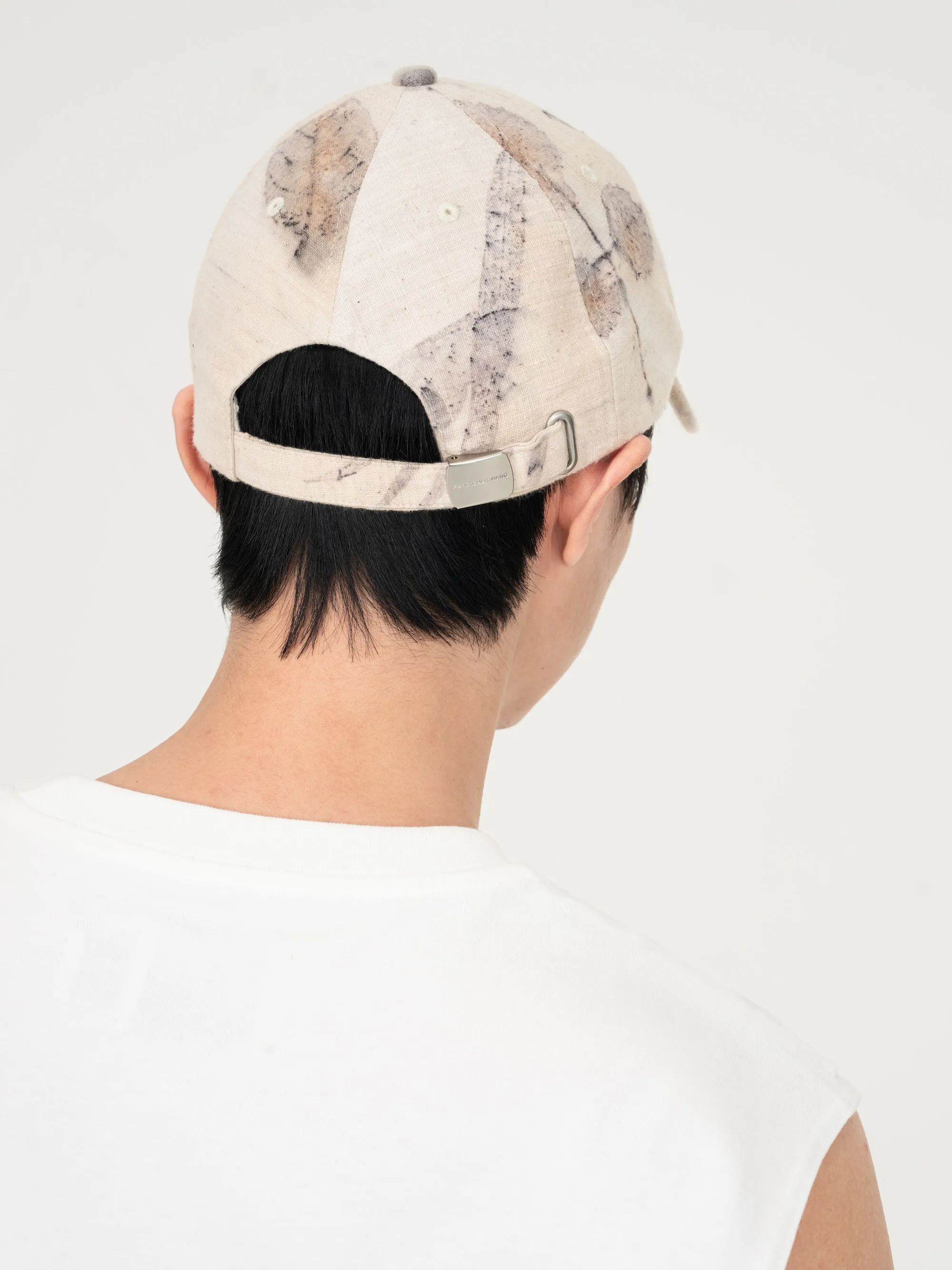 BEIGE BOTANICAL DYED BASEBALL CAP sold by Feng Chen Wang product image thumbnail 5