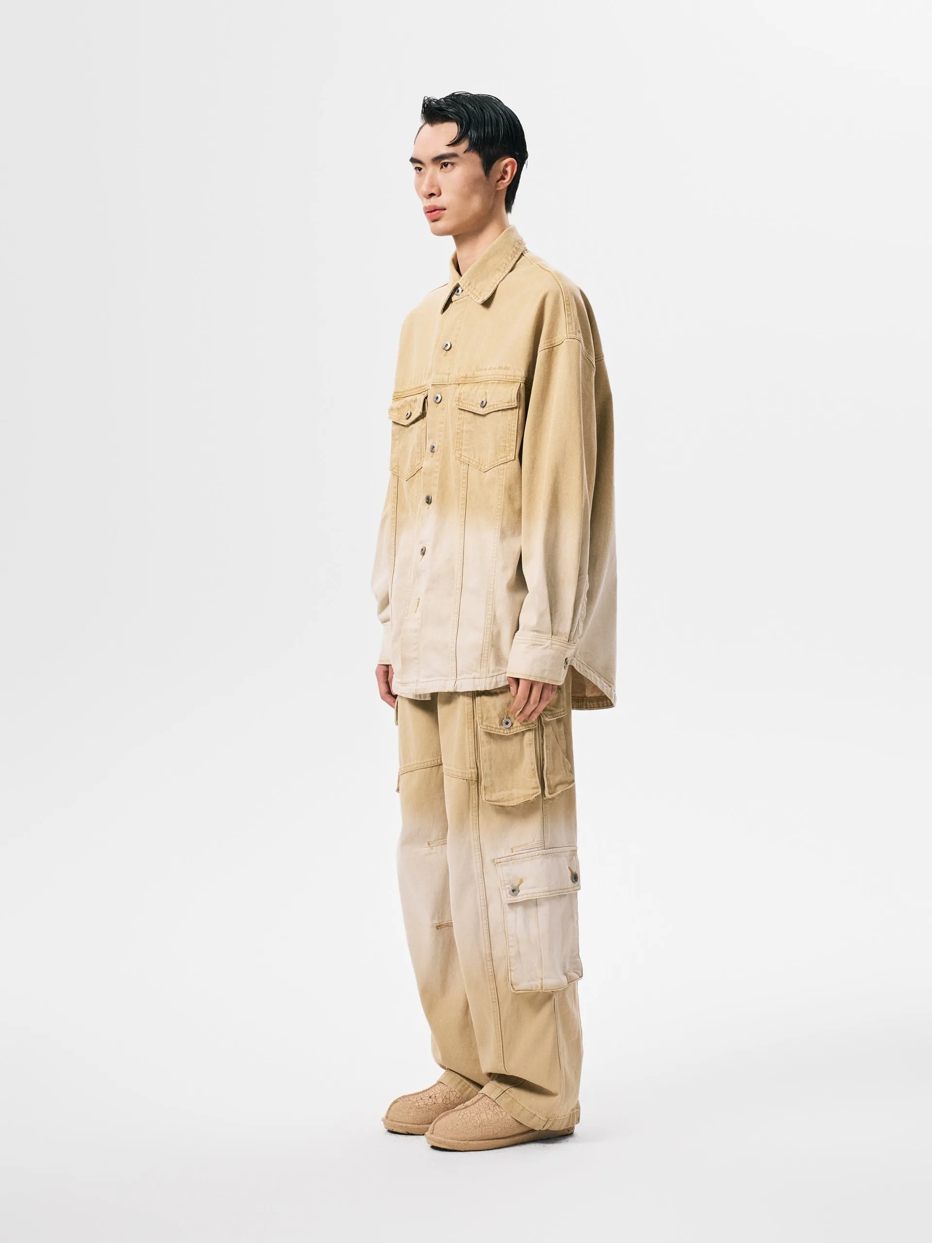 GRADIENT DENIM JACKET sold by Feng Chen Wang product image thumbnail 3