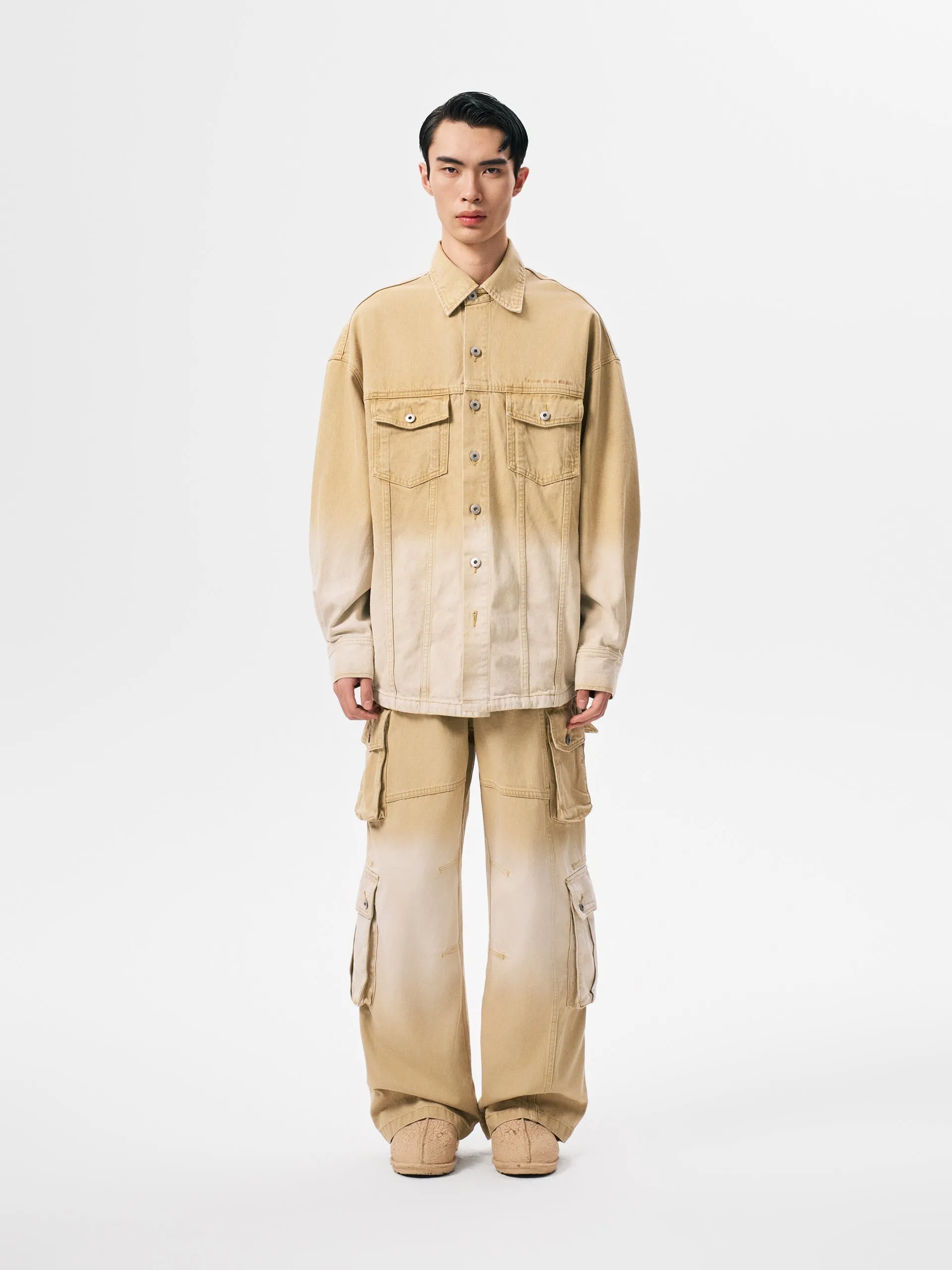 GRADIENT DENIM JACKET sold by Feng Chen Wang product image thumbnail 2