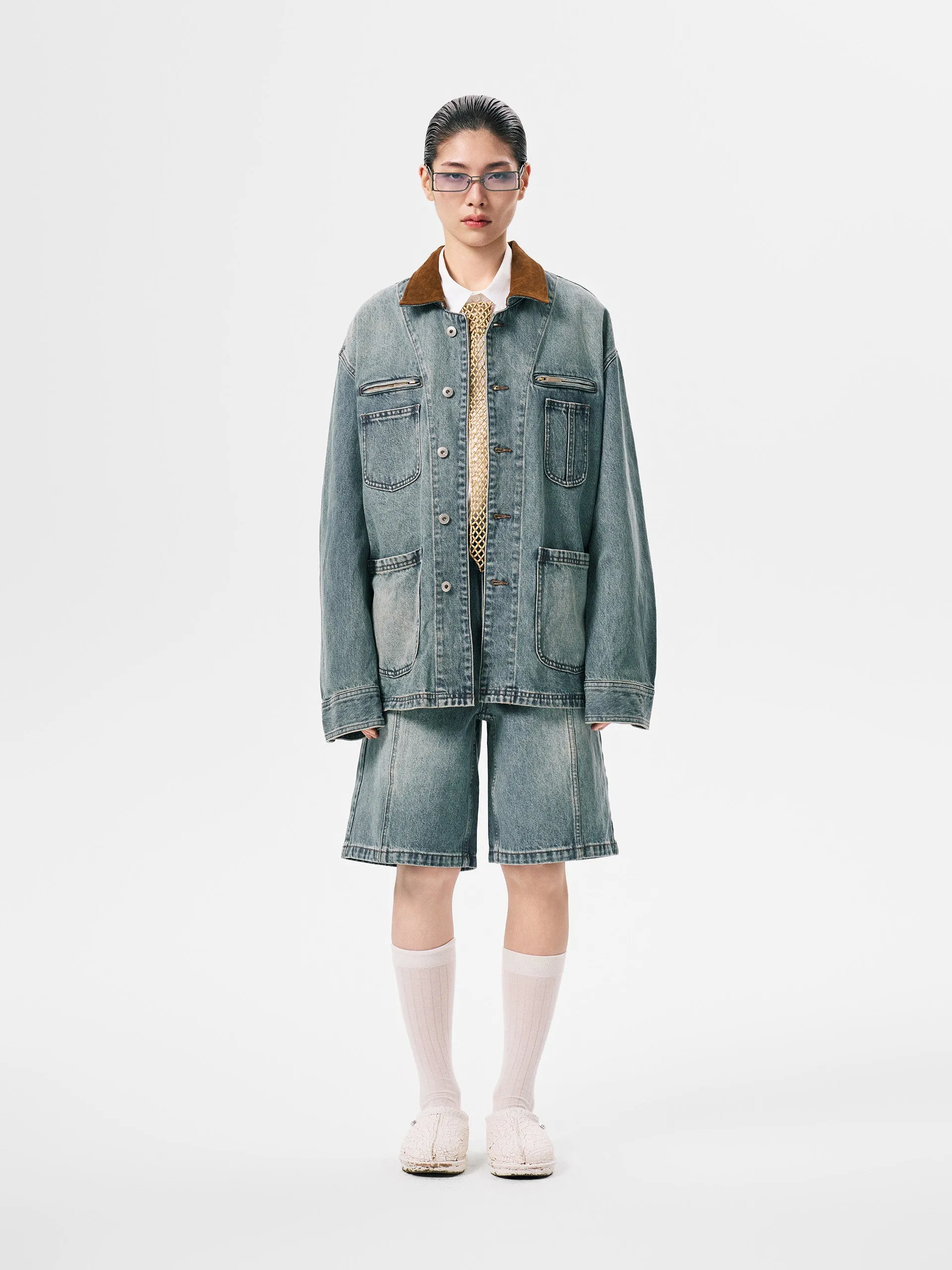 DENIM JACKET sold by Feng Chen Wang product image thumbnail 4